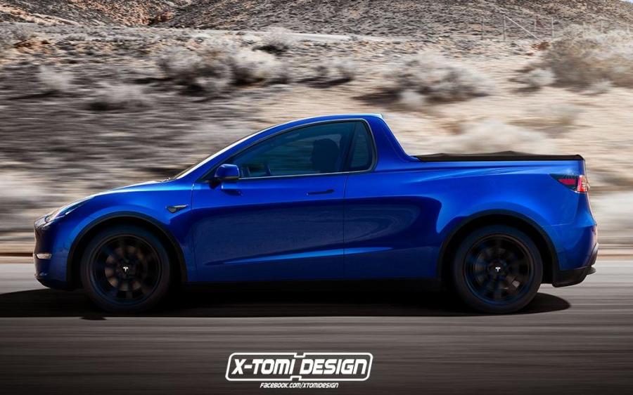 Tesla Model Y Pickup by X-Tomi Design '2019